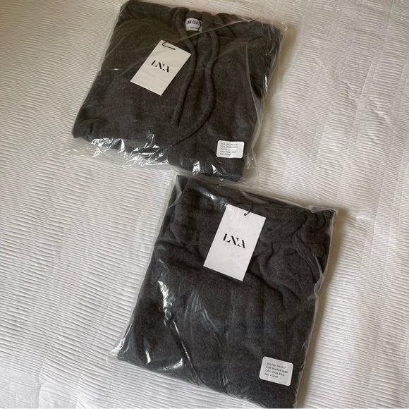 Brand New- LNA Brushed Hoodie & Jogger set in Pirate Black ☁️ - Picture 10 of 15